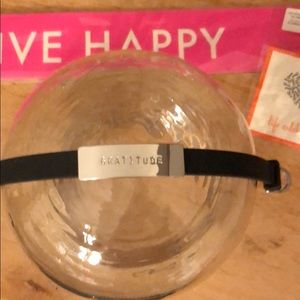 Beautiful “Gratitude “ Reminder -Keep bracelet with silver “Gratitude” charm.